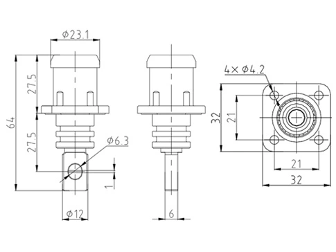 Die Details des ESC-HP200 Steck verbinders