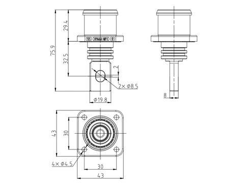 Die Details des ESC-HP400 Steck verbinders