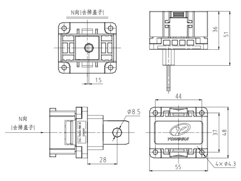 Die Details des ESC-TB350 Steck verbinders