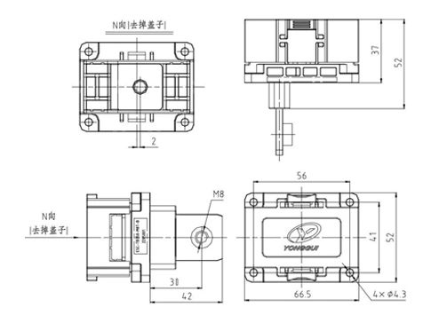 Die Details des ESC-TB350 Steck verbinders