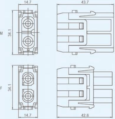 Specifications of HDC-HM2C40-MCFC Rectangular Connectors