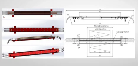 Die Details des Stromab nehmers