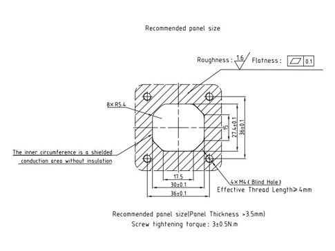 Die Details der elektrischen Steck verbinder YGEV2-4pin Serie