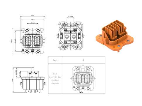 Die Details der elektrischen Steck verbinder YGEV4-2pin Serie