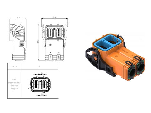 Die Details der elektrischen Steck verbinder YGEV4-2pin Serie