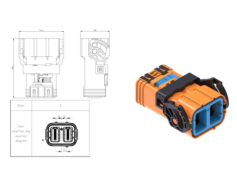 Die Details der elektrischen Steck verbinder YGEV4-2pin Serie