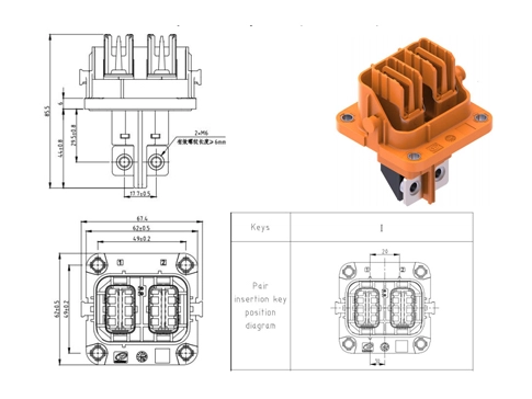 Die Details der elektrischen Steck verbinder YGEV4-2pin Serie