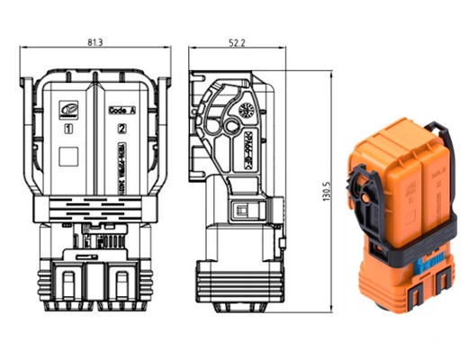 Die Details der elektrischen Steck verbinder YGEV6-2pin Serie