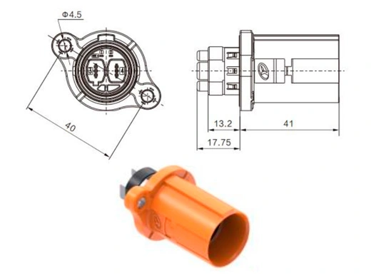 Die Details der elektrischen Steck verbinder YG1176D-2pin Serie